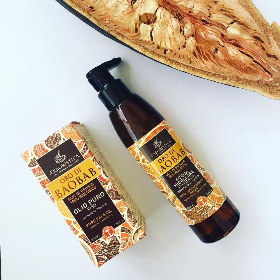 Athena's e la nuova linea cosmetica Oro di Baobab
