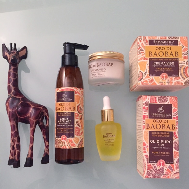 Athena's e la nuova linea cosmetica Oro di Baobab