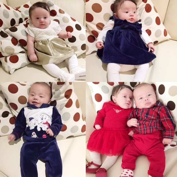 Abbigliamento bambini: look per le feste in blu, rosso e oro