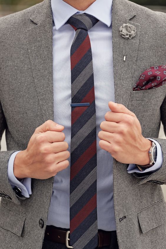 Set Cravat da uomo con tasca quadrata Cravatta Cravatta da uomo