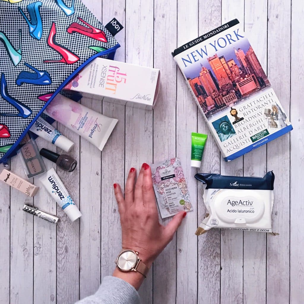Beauty case da viaggio: i miei must have per la NYFW firmati MY BEAUTY BOX