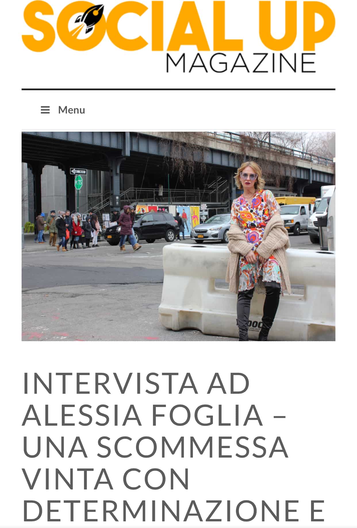 Alessia Foglia intervista per Social UP 1