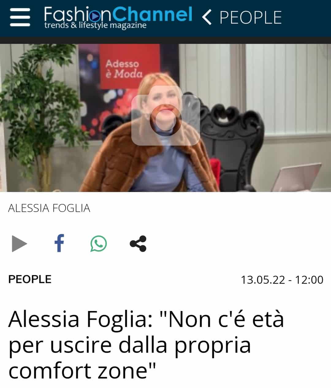 Alessia Foglia intervista per Fattitaliani 2