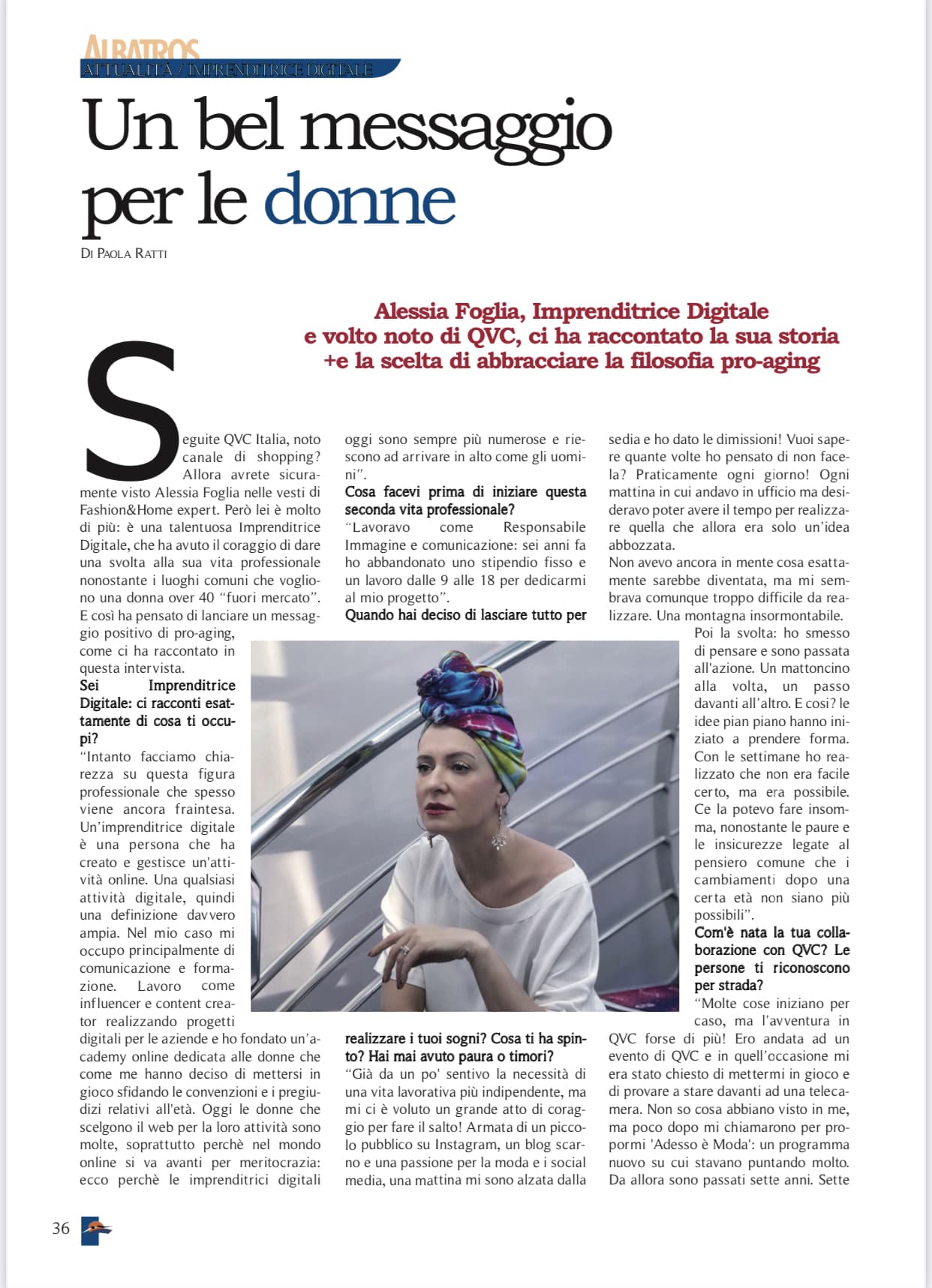 Alessia Foglia su Albatros 1